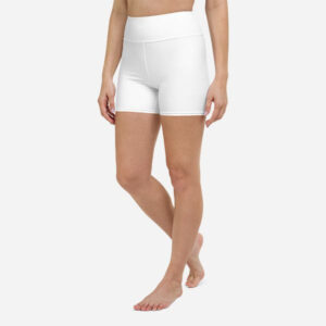 Short da yoga con stampa all-over
