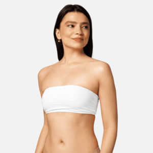Bikini Bandeau con Stampa Integrale in Materiale Riciclato