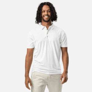 Polo shirt uomo slim fit con stampa all-over