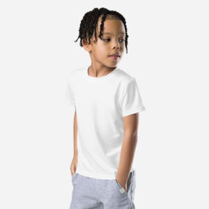 T-shirt girocollo per bambini con stampa all-over