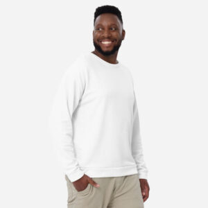 Felpa unisex stampata integrale in materiale riciclato