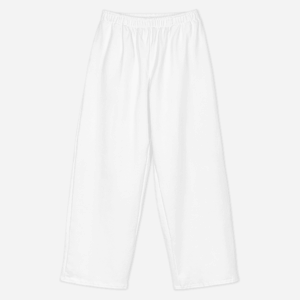 Pantaloni larghi unisex in cotone con stampa all-over