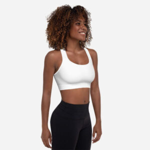 Reggiseno sportivo imbottito con stampa all-over