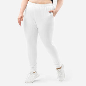 Pantalone donna stampa integrale in materiale riciclato