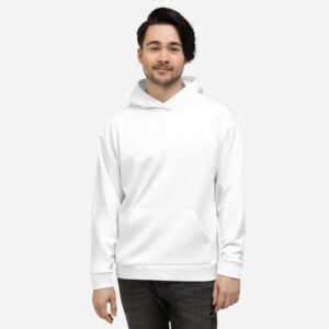 Felpa unisex con stampa all-over in materiale riciclato