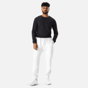 Pantalone jogging stampa integrale da uomo in materiale riciclato