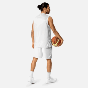 Maglia da basket unisex stampata all-over in materiale riciclato